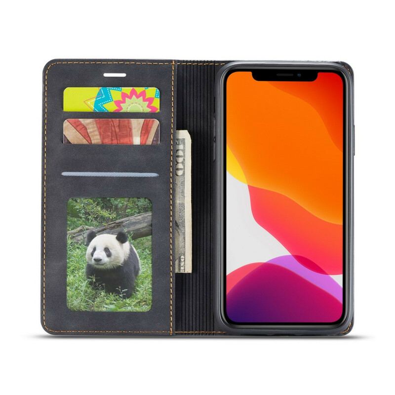 Capa De Celular Para iPhone 11 Flip Forwenw Efeito Couro