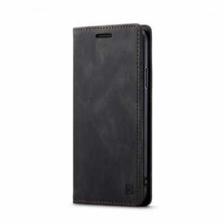 Capa De Celular Para iPhone 11 Flip Tecnologia Rfid Com Efeito De Couro