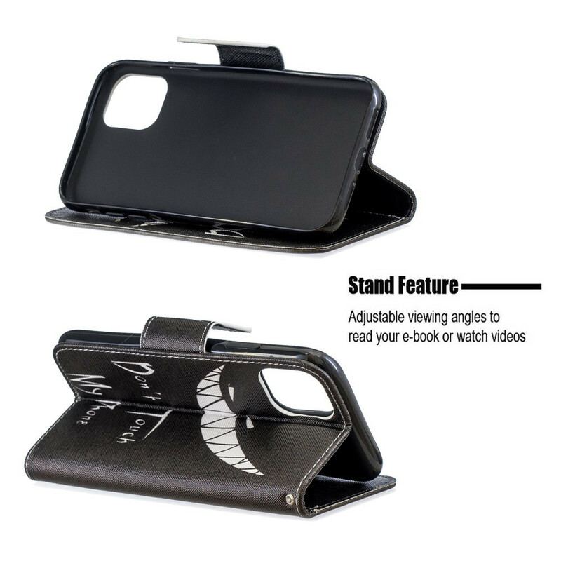 Capa Flip Para iPhone 11 Telefone Do Diabo