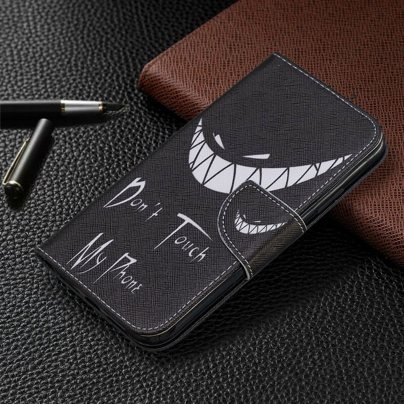 Capa Flip Para iPhone 11 Telefone Do Diabo