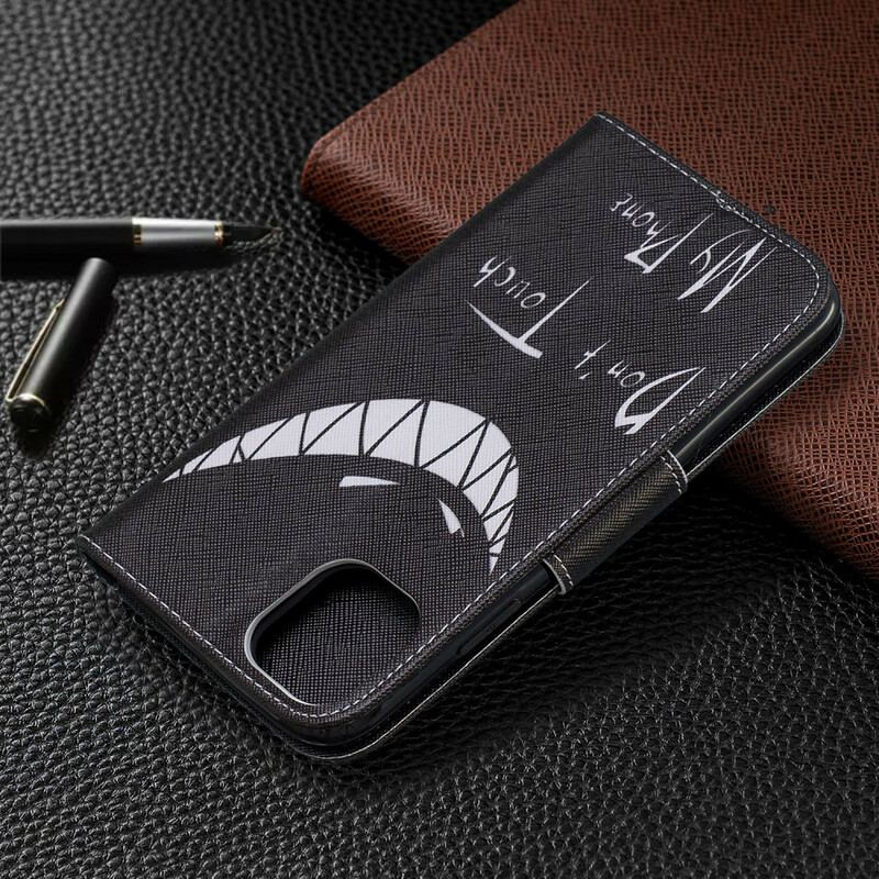 Capa Flip Para iPhone 11 Telefone Do Diabo