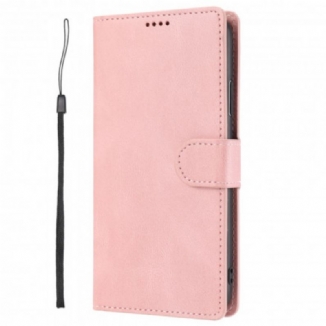Capa Folio Para iPhone 11 Estilo Retrô Clássico Em Couro