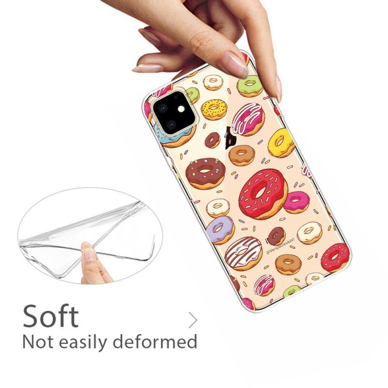 Capa Para iPhone 11 Amo Rosquinhas