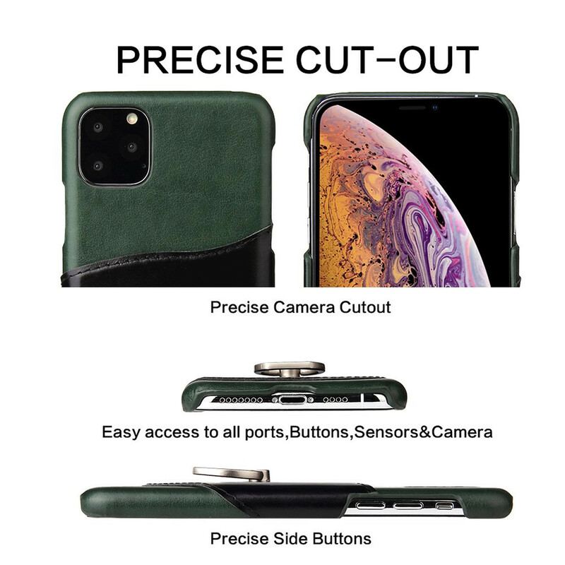 Capa Para iPhone 11 Porta-cartões E Porta-anel Fierre Shann
