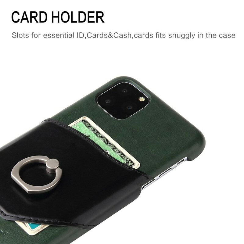 Capa Para iPhone 11 Porta-cartões E Porta-anel Fierre Shann