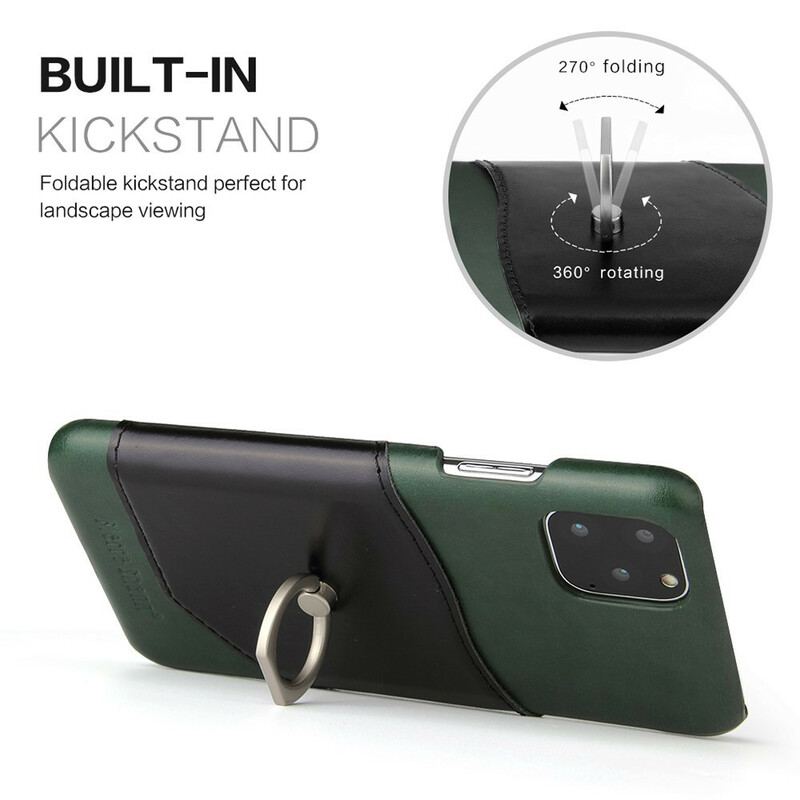 Capa Para iPhone 11 Porta-cartões E Porta-anel Fierre Shann