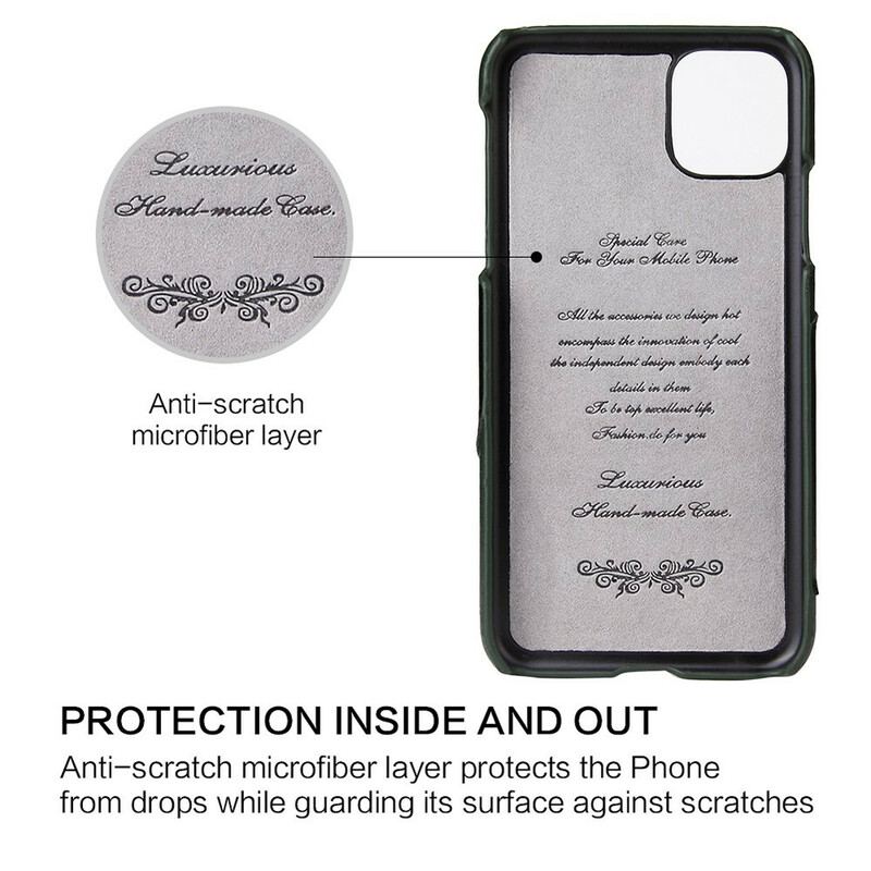 Capa Para iPhone 11 Porta-cartões E Porta-anel Fierre Shann