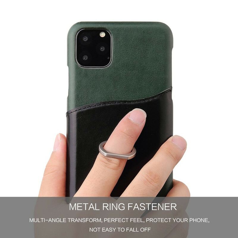 Capa Para iPhone 11 Porta-cartões E Porta-anel Fierre Shann