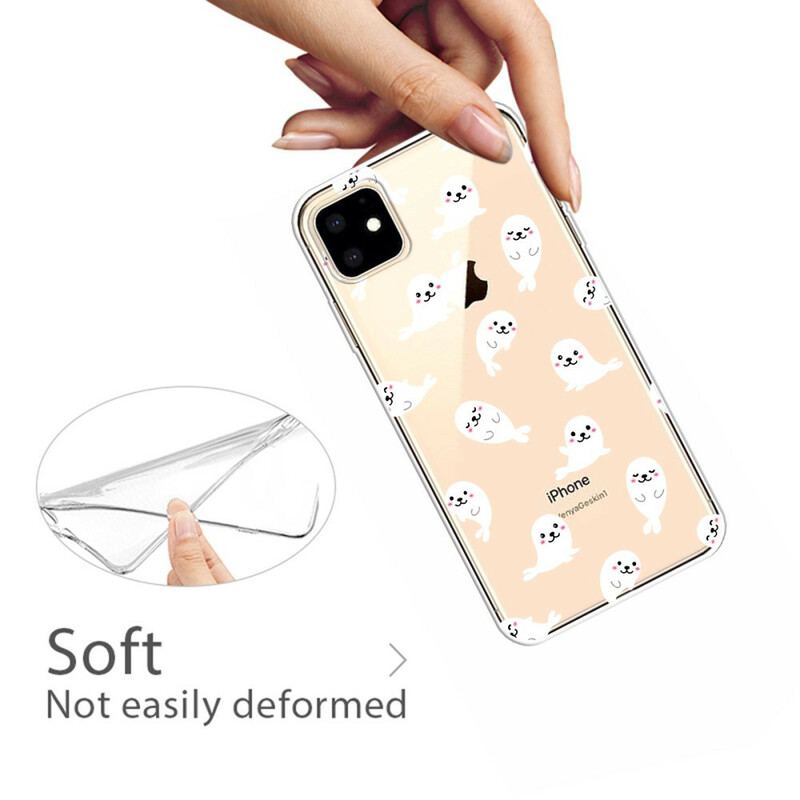 Capa Para iPhone 11 Principais Leões Marinhos