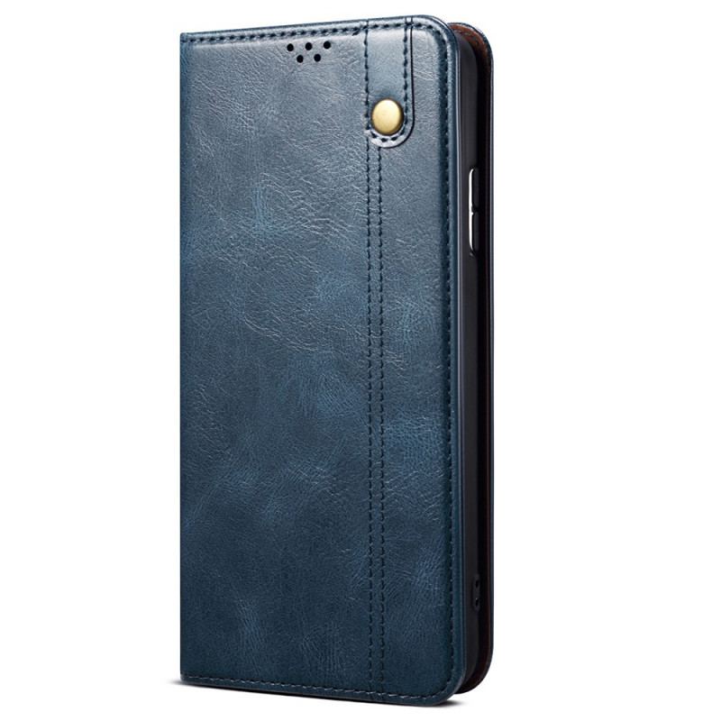Capa De Celular Para Vivo V23 5G Flip Couro Sintético Encerado