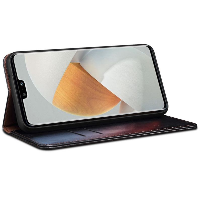 Capa De Celular Para Vivo V23 5G Flip Couro Sintético Encerado