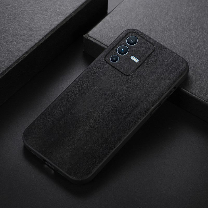 Capa Para Vivo V23 5G Efeito Couro
