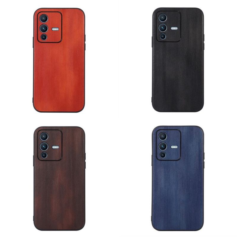 Capa Para Vivo V23 5G Efeito Couro