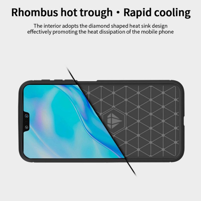 Capa Para Vivo V23 5G Fibra De Carbono Escovada