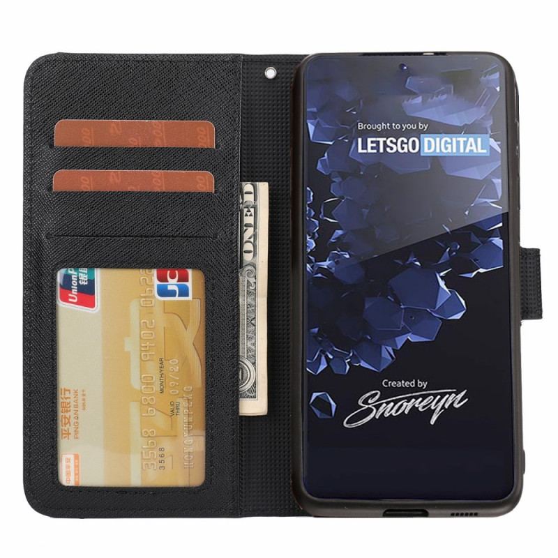 Capa De Celular Capa Em Pele Para Samsung Galaxy S22 Ultra 5G Texturizado Com Destacável