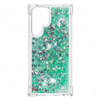 Capa De Celular Para Samsung Galaxy S22 Ultra 5G Desejos Lantejoulas