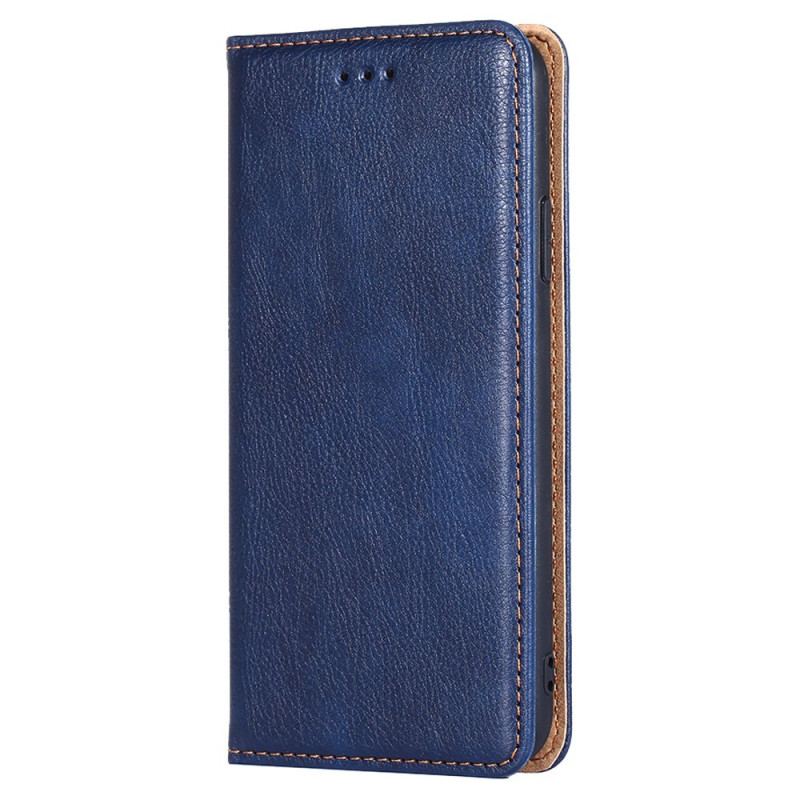 Capa De Celular Para Samsung Galaxy S22 Ultra 5G Flip Costura De Couro Falso