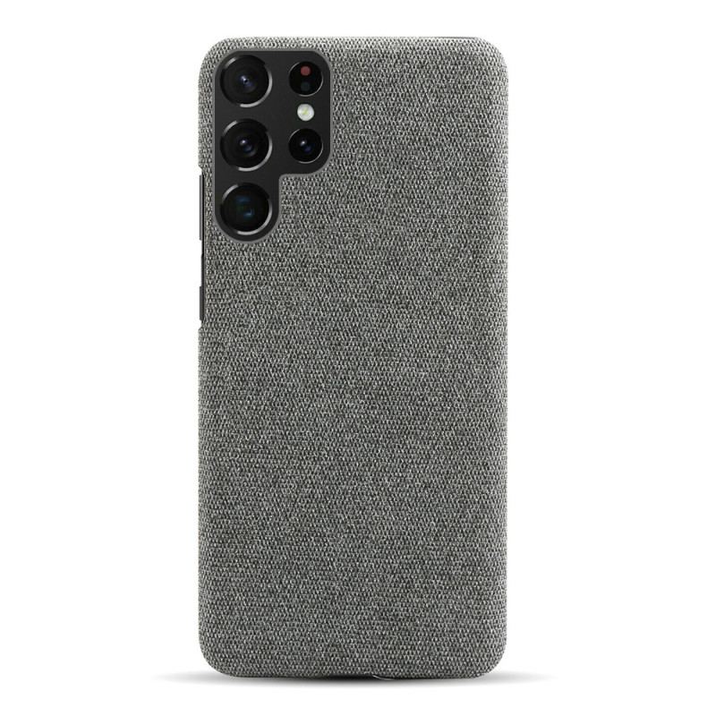 Capa De Celular Para Samsung Galaxy S22 Ultra 5G Tecido Textura Ksq