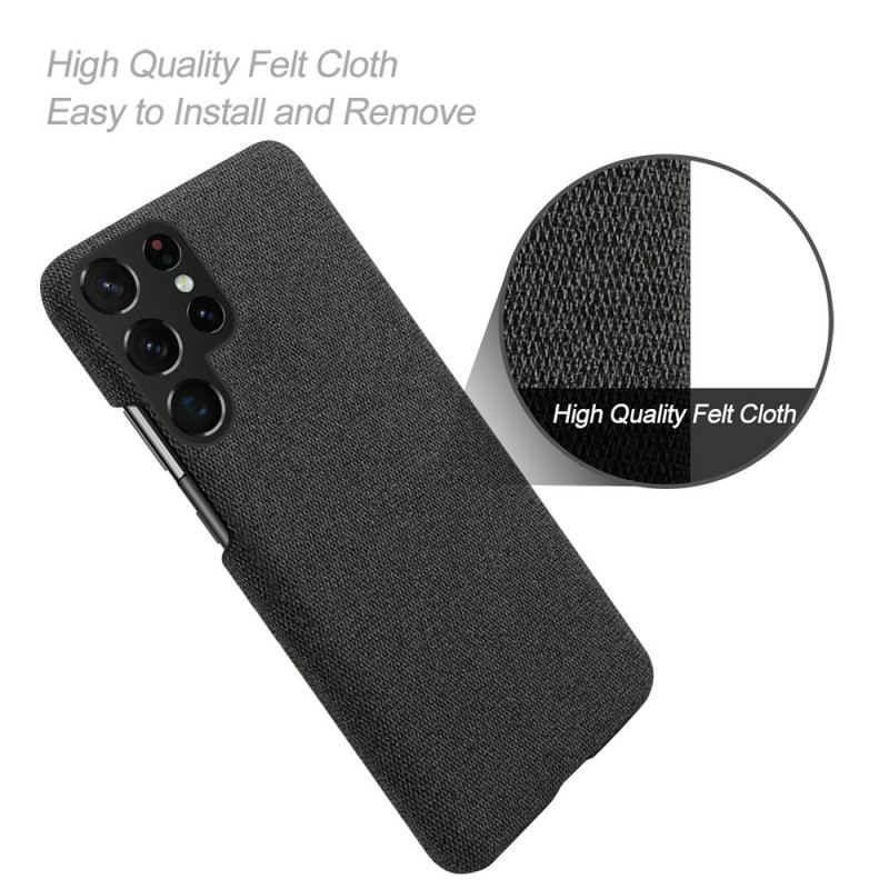 Capa De Celular Para Samsung Galaxy S22 Ultra 5G Tecido Textura Ksq