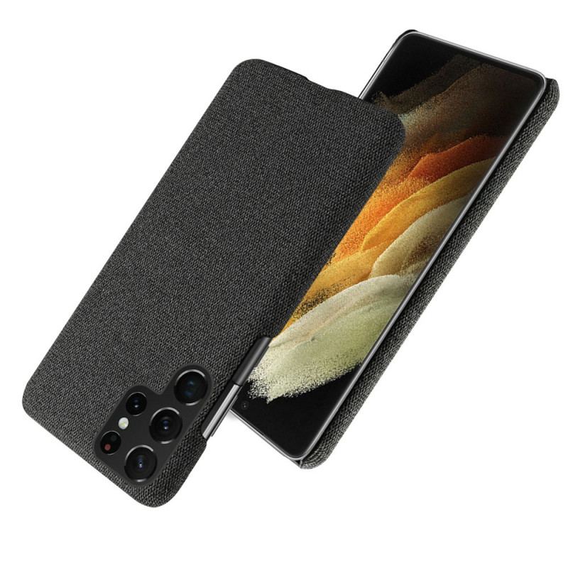 Capa De Celular Para Samsung Galaxy S22 Ultra 5G Tecido Textura Ksq