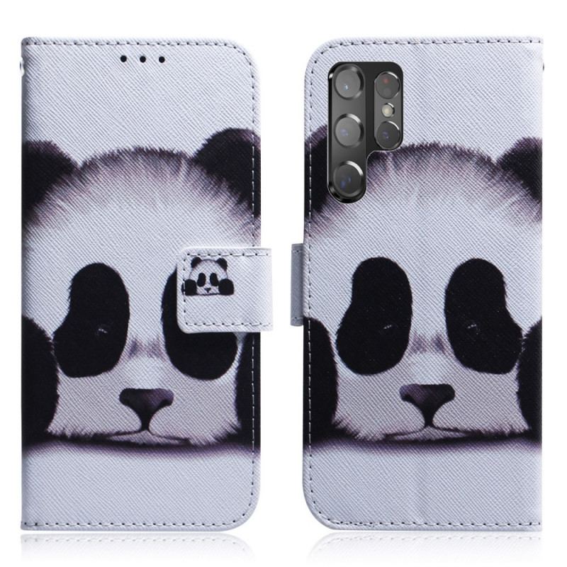 Capa Folio Para Samsung Galaxy S22 Ultra 5G Cara De Panda