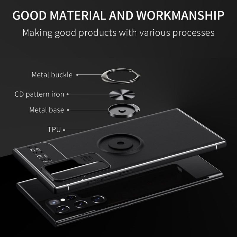 Capa Para Samsung Galaxy S22 Ultra 5G Anel Giratório