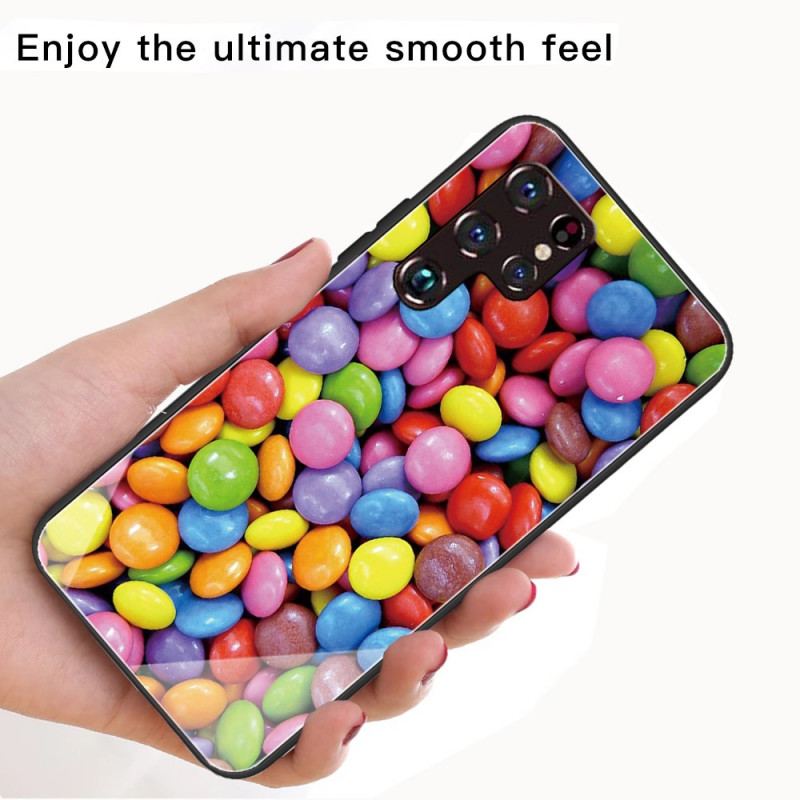 Capa Para Samsung Galaxy S22 Ultra 5G Bombons De Vidro Temperado