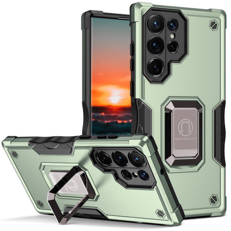 Capa Para Samsung Galaxy S22 Ultra 5G Híbrido Antiderrapante Com Anel