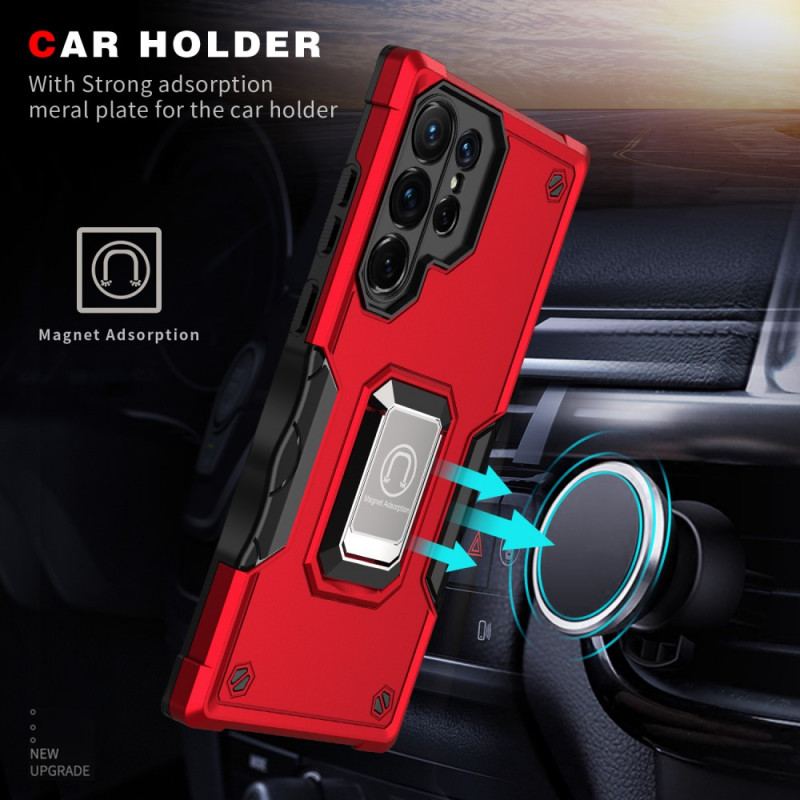 Capa Para Samsung Galaxy S22 Ultra 5G Híbrido Antiderrapante Com Anel