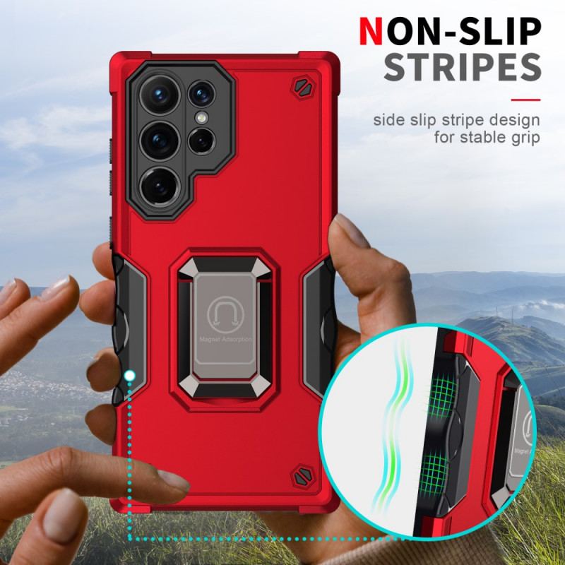 Capa Para Samsung Galaxy S22 Ultra 5G Híbrido Antiderrapante Com Anel