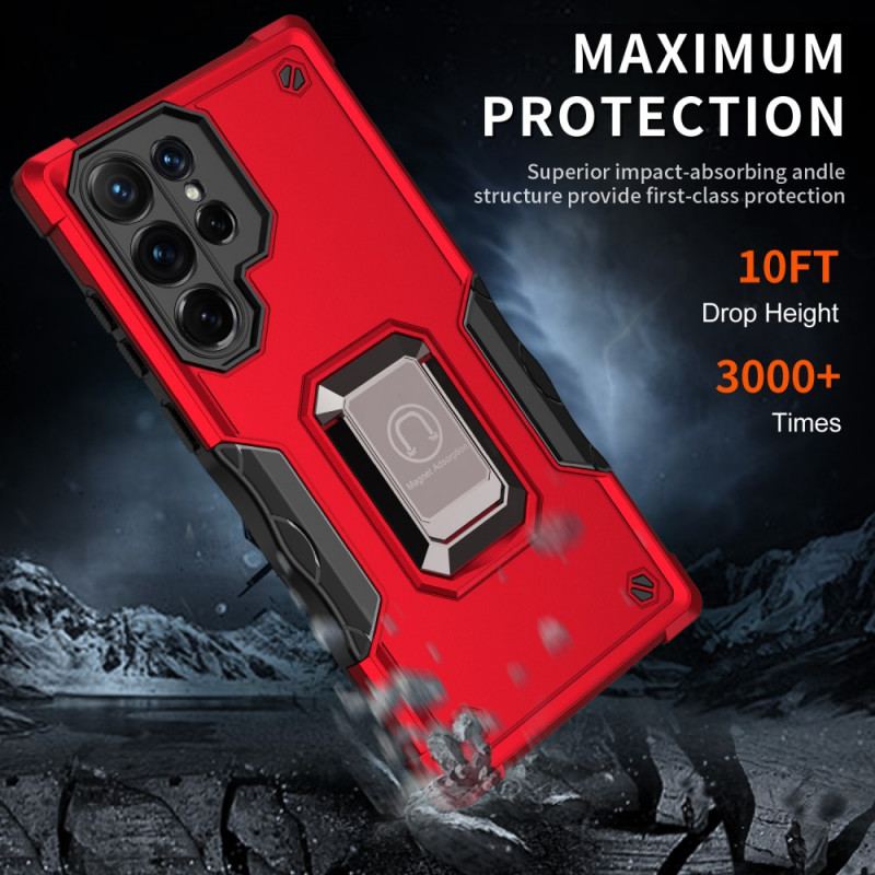 Capa Para Samsung Galaxy S22 Ultra 5G Híbrido Antiderrapante Com Anel