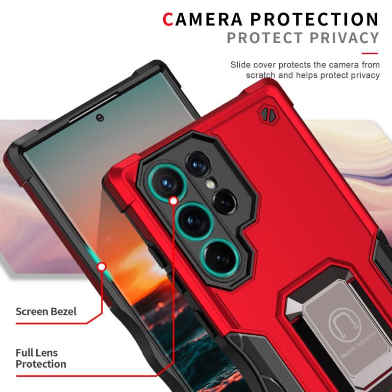 Capa Para Samsung Galaxy S22 Ultra 5G Híbrido Antiderrapante Com Anel