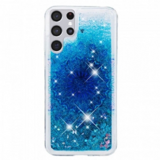 Capa Para Samsung Galaxy S22 Ultra 5G Mandala De Glitter