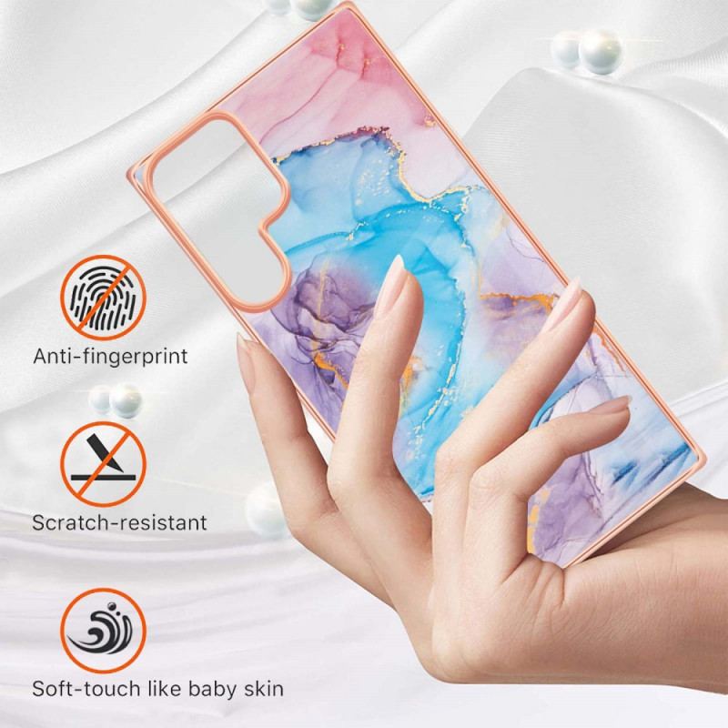 Capa Para Samsung Galaxy S22 Ultra 5G Mármore Sofisticado