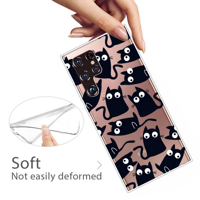 Capa Para Samsung Galaxy S22 Ultra 5G Ratos Pretos