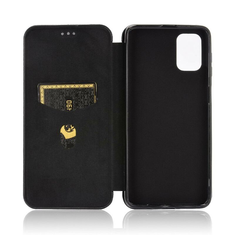 Capa De Celular Para Samsung Galaxy M51 Flip Fibra De Carbono