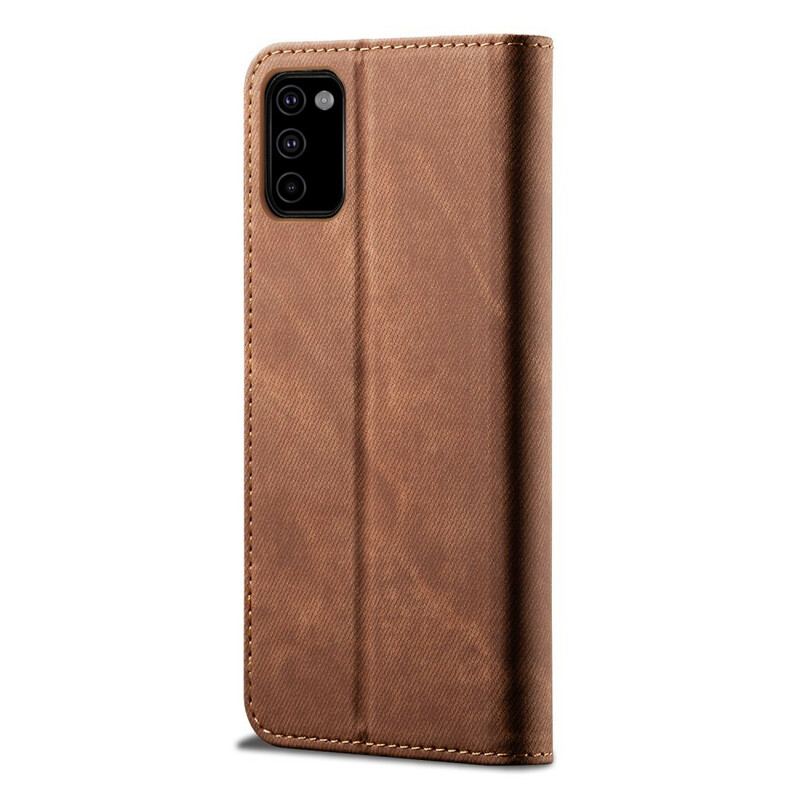 Capa De Celular Para Samsung Galaxy M51 Flip Tecido Jeans