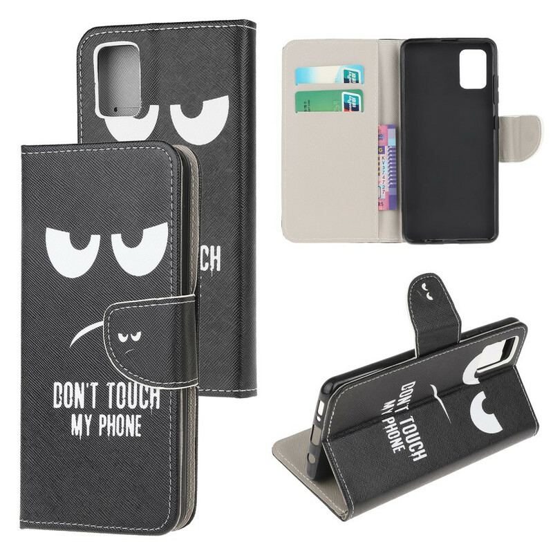 Capa Flip Para Samsung Galaxy M51 Não Toque No Meu Telefone