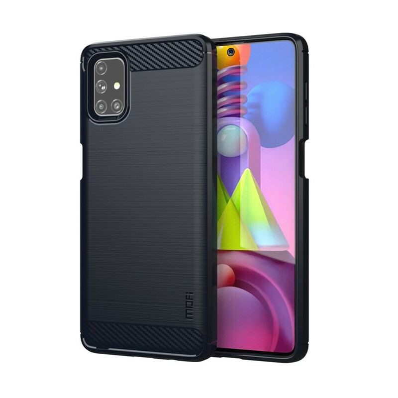 Capa Para Samsung Galaxy M51 Fibra De Carbono Escovada Mofi