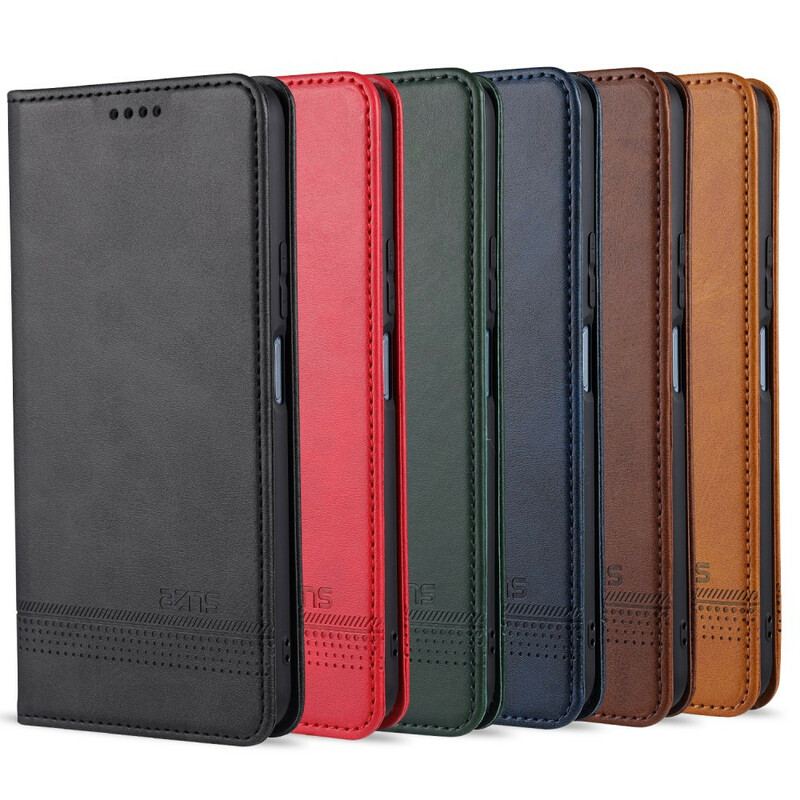 Capa De Celular Para Huawei P40 Lite 5G Flip Estilo De Couro Azns