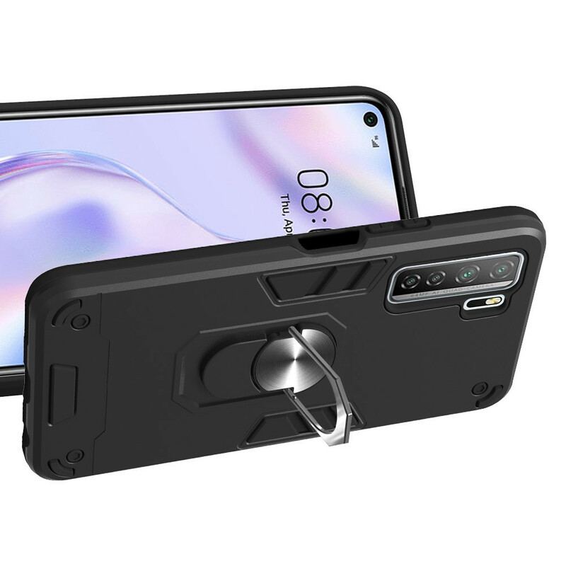Capa De Celular Para Huawei P40 Lite 5G Porta-anel Destacável