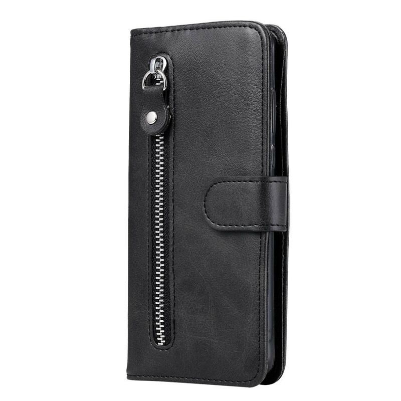 Capa De Couro Para Huawei P40 Lite 5G Porta-moedas Vintage