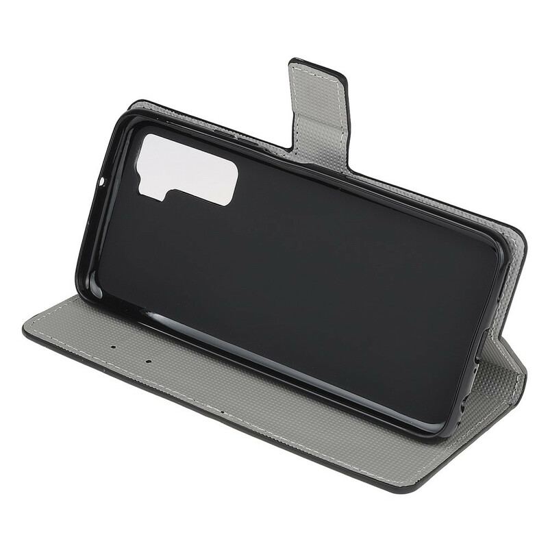 Capa Em Pele Para Huawei P40 Lite 5G Não Toque No Meu Celular