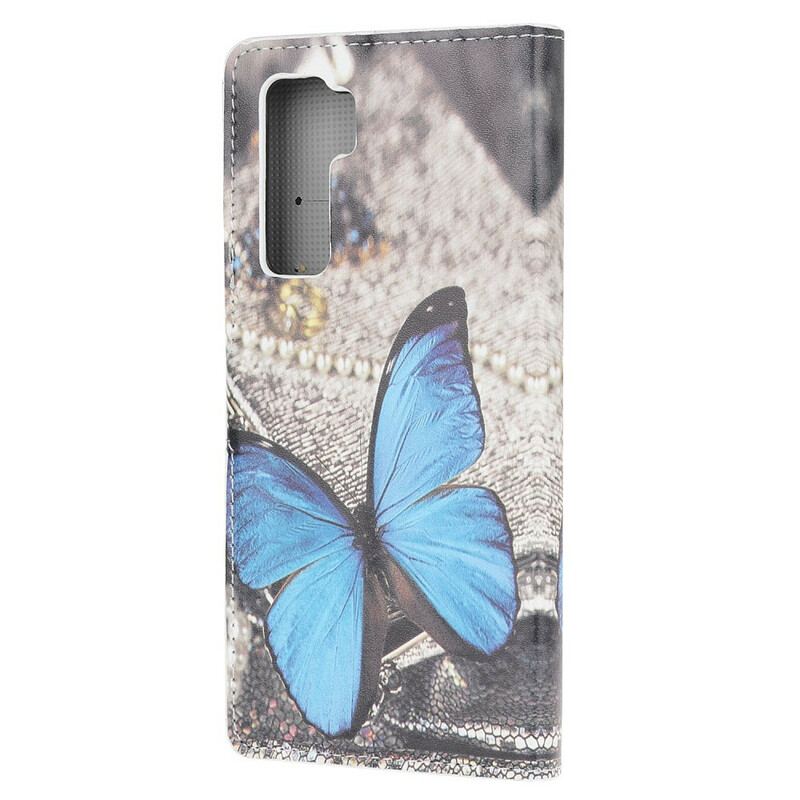 Capa Flip Para Huawei P40 Lite 5G Borboletas E Flores 2