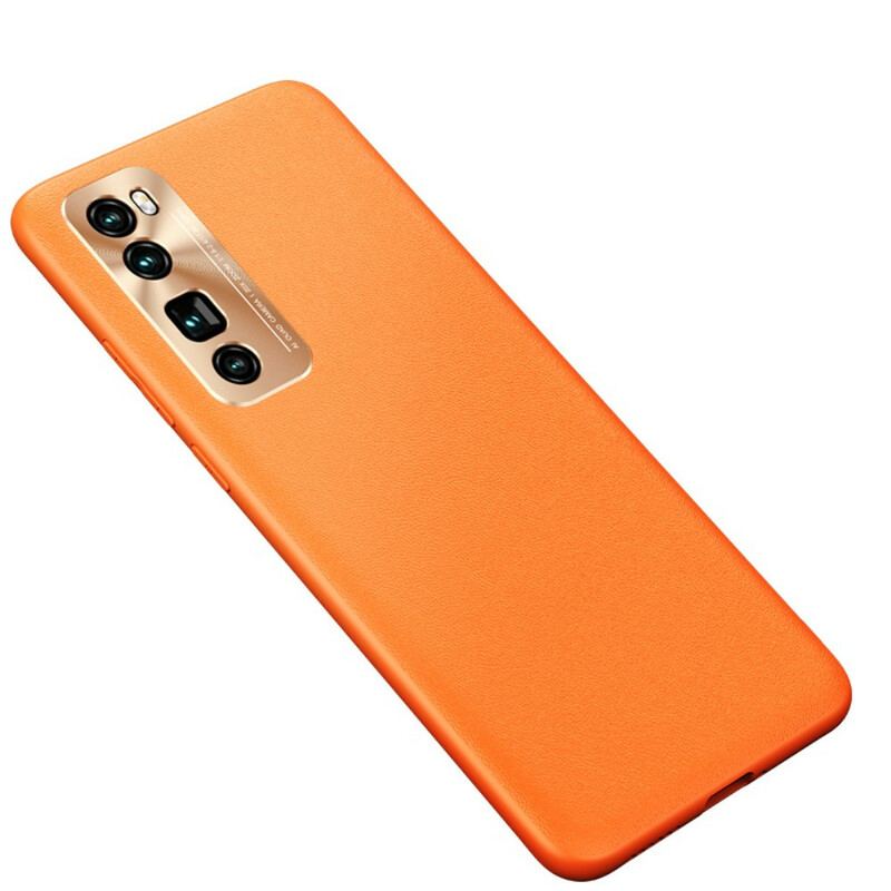Capa Para Huawei P40 Lite 5G Estilo Cor De Couro