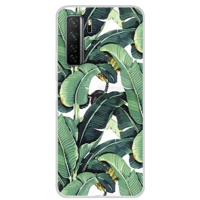 Capa Para Huawei P40 Lite 5G Múltiplas Folhas Verdes