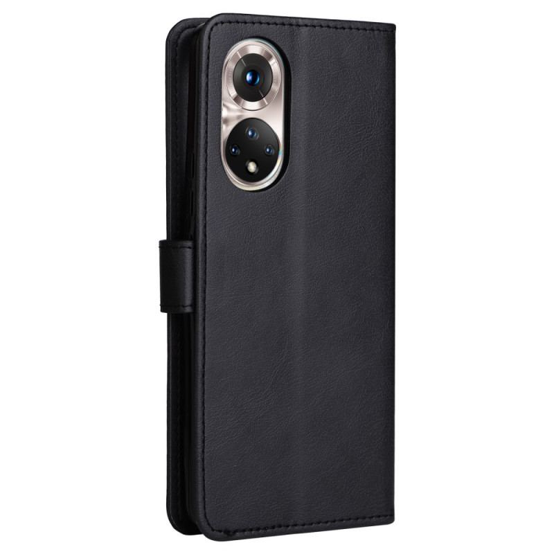 Capa De Couro Para Huawei Nova 9 De Cordão Efeito De Couro Com Tiras