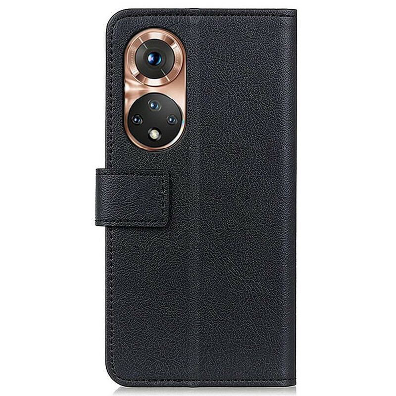Capa De Couro Para Huawei Nova 9 Efeito Couro Clássico