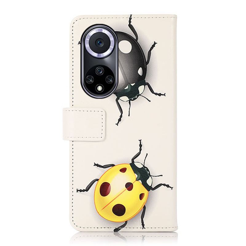 Capa De Couro Para Huawei Nova 9 Joaninhas