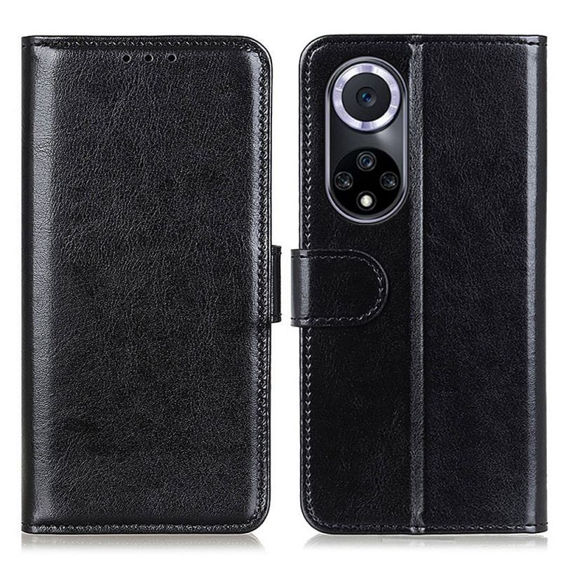 Capa Em Pele Para Huawei Nova 9 Refinamento De Couro Sintético